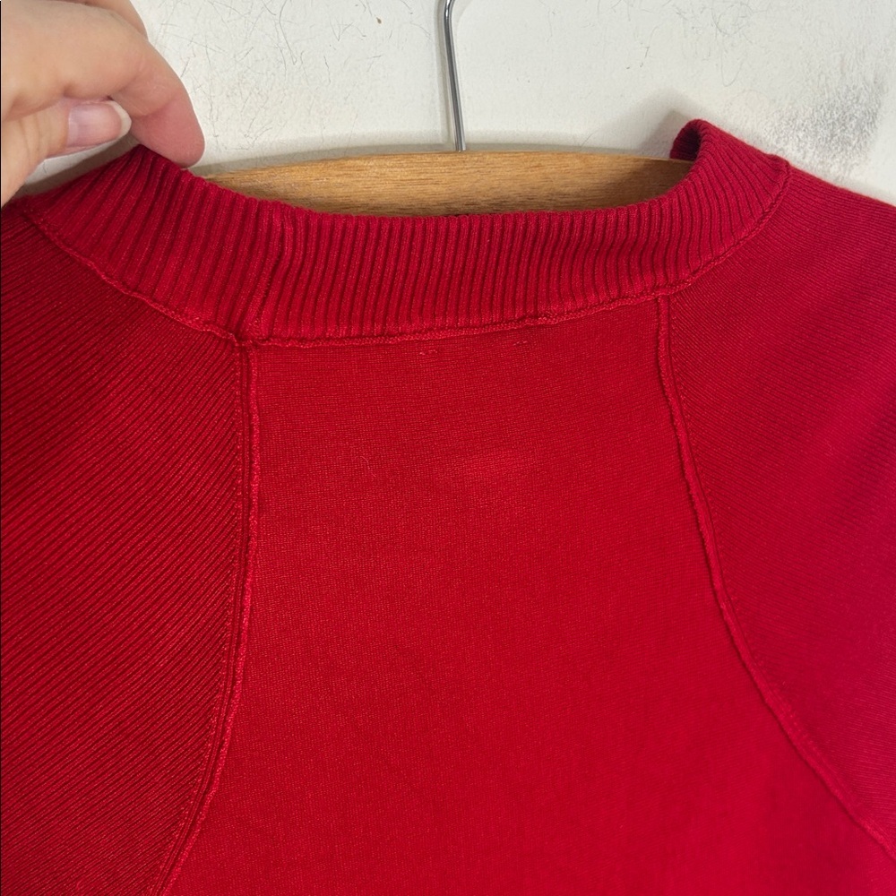 ANTHROPOLOGIE Maeve Knit Muscle Peplum Tank Top Red Size Small - Picture 11 of 16
